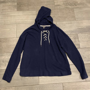 Point Sur Beach lace-up hoodie